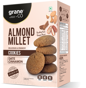Almond Millet Cookies - Date Cinnamon