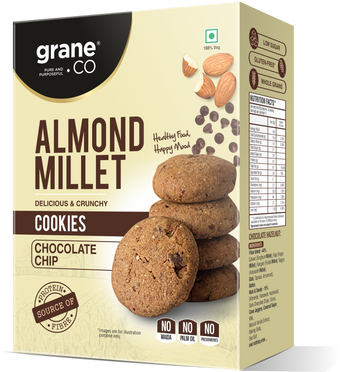 Almond Millet Cookies - Chocolate Chip