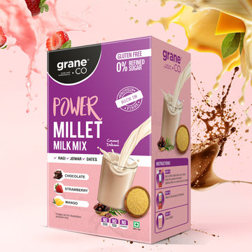 Milk shake mix- 3 flavours[Chocolate 74g + Mango 66g + Strawberry 66g]